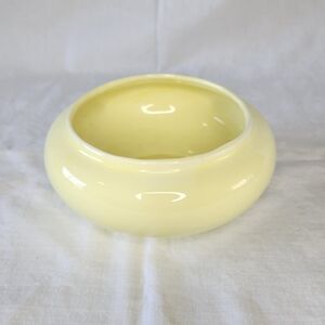 Vintage Mid Century Rubens Originals L.A. Round Yellow Glazed Planter Taiwan